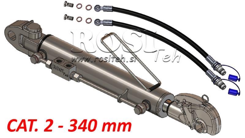 BARRE DE POUSSEE / 3EME POINT HYDRAULIQUE SPECIAL- CAT. 2 - 63/35-340 (45-95 HP) (25,4 mm)