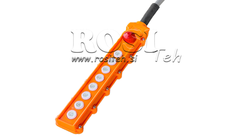 DALJINSKO STIKALO SET 8 TIPK + ZASILNI IZKLOP V OHIŠJU S KABLOM