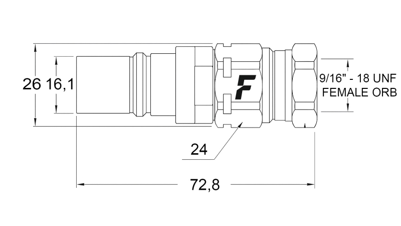 RACCORD RAPIDE MÂLE POUR MULTI-FASTER 1/4 PARTIE MOBILE