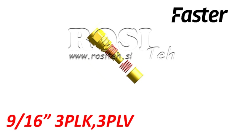 RACCORD RAPIDE FEMELLE POUR MULTI-FASTER 9/16 3PLK 3PLV PARTIE FIXE
