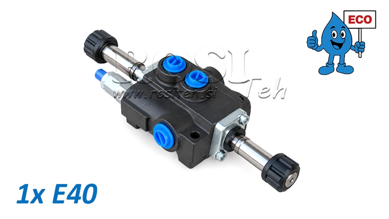 ÉLECTROVANNE HYDRAULIQUE (SANS BOBINES) – DISTRIBUTEUR 1 SECTION 1xE40 ECO