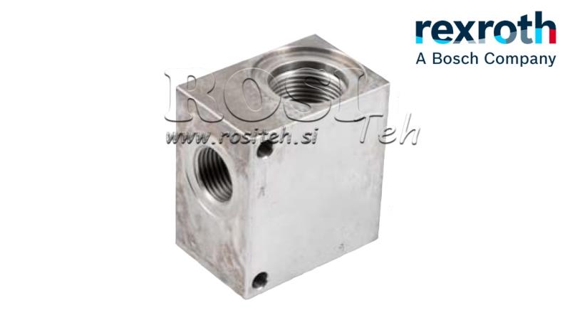 BOÎTIER POUR VANNE HYD. À 2 VOIES REXROTH 1/2 70-LIT
