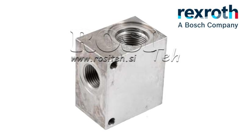 BOÎTIER POUR VANNE HYD. À 2 VOIES REXROTH 1 150-LIT