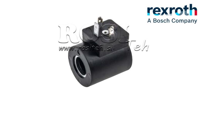 BOBINE ÉLECTROMAGNÉTIQUE 12V DC - fi 15.75mm-41mm IP65