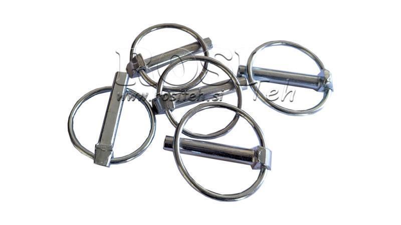 SADA BEZPEČNOSTNÝCH KLIPOV OKRÚHLY fi 6.0 mm (5ks)