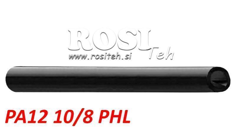 PA 10/8 PA12PHL TUYAU D'AIR NOIR POLYAMIDE DIN74324