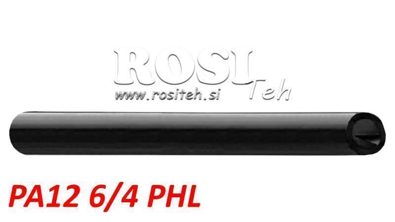 PA 6/4 PA12PHL ČIERNA VZDUCHOVÁ HADICA POLYAMID DIN74324