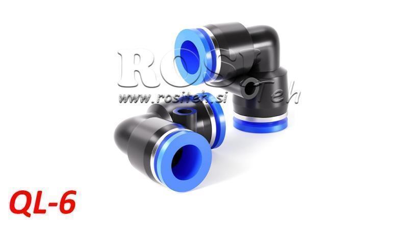 PNEUMATICKÝ ZÁVITOVÝ KONEKTOR TPA BEZ VLÁKNA QL-6