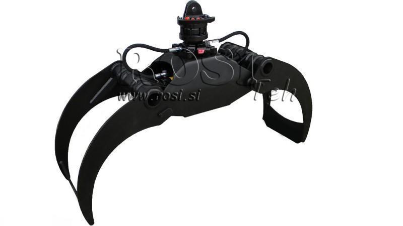 GRAPPIN FORESTIER LG2500 kg - 1500 mm ROTATEUR 4500/2500 KG AVEC FLANQUE