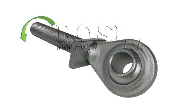 crochet fileté pour appareil de traction standard catégorie 2 m36x3 filetage à gauche