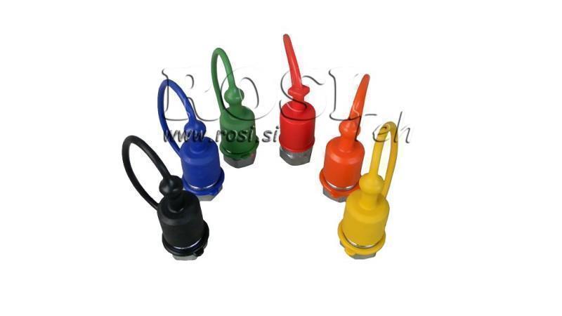 COUVERCLE EN CAOUTCHOUC PROTECTEUR ORANGE - RACCORDEMENTS RAPIDES MALE