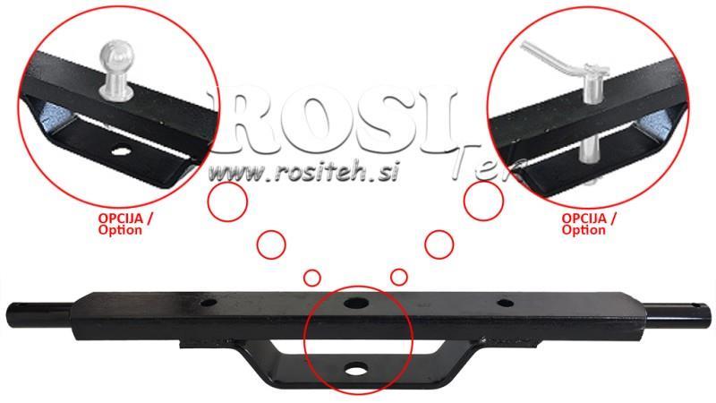 BARRE TRANSVERSALE HYDRAULIQUE DE TRACTEUR CATÉGORIE 2 AVEC SUPPORT DE MONTAGE (L-750mm)