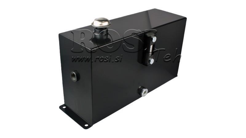 RÉSERVOIR EN MÉTAL 12 LITRES CUBE 255x120x450mm COMPLÈTE AVEC ÉQUIPEMENT