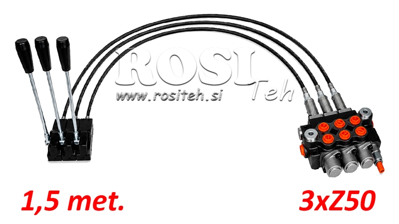 KIT 3xZ50 + JOYSTICK 1 POZ L1500