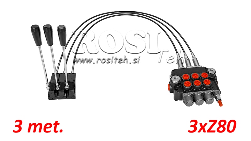 KIT 3xZ80 + JOYSTICK 1 POZ L3000