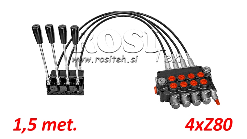 KIT 4xZ80 + JOYSTICK 1 POZ L1500