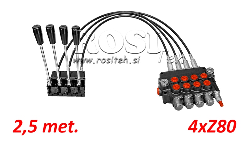 KIT 4xZ80 + JOYSTICK 1 POZ L2500
