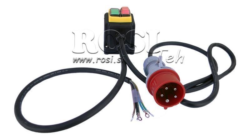 PRISE AVEC CABLE ON/OFF 3 PHASE (5POLE) 400V