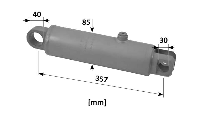 HYDRAULIC STEERING CYLINDER SAME OEM-9123.331.4 - 9104.331.4