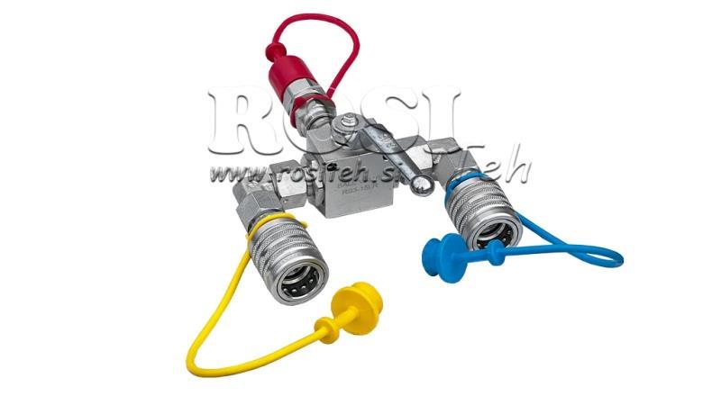 MANUÁLNY ROZDELOVAČ VYPRÁZDNENIA VÝSTUP TRAKTORA