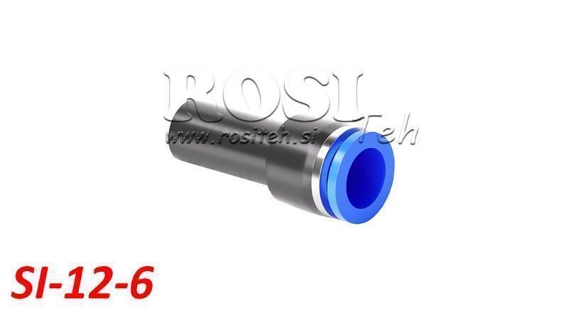 CONNECTEUR RÉDUCTEUR PNEUMATIQUE TPA SANS FILET SI-12-6