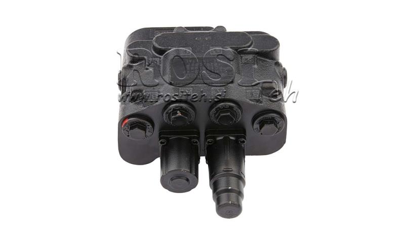 HYDRAULICKÝ RIADIACI VENTIL DLM-122/2 2xP80 L/min SENZOR ZÁŤAŽE S PLÁVAJÚCOU FUNKCIOU