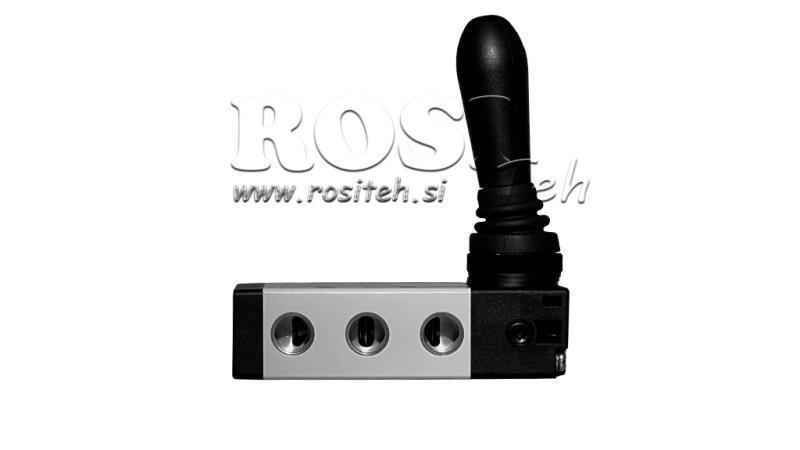 PNEUMATICKÝ MANUÁLNY VENTIL 5/2 3/8 PRT-0852-ARR MANUÁLNY NÁVRAT