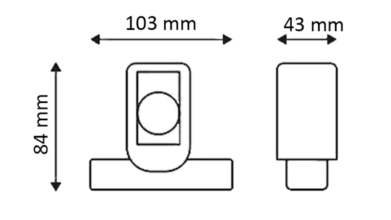 FEU LATÉRAL LED POUR REMORQUES (CARRÉ) – BLANC – ORANGE – ROUGE