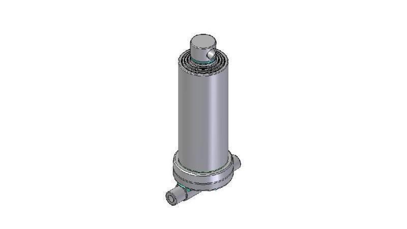 4545F - CYLINDRE TÉLESCOPIQUE INFÉRIEUR – TROU 4 DEGRÉS COURSE 1490 FI 170