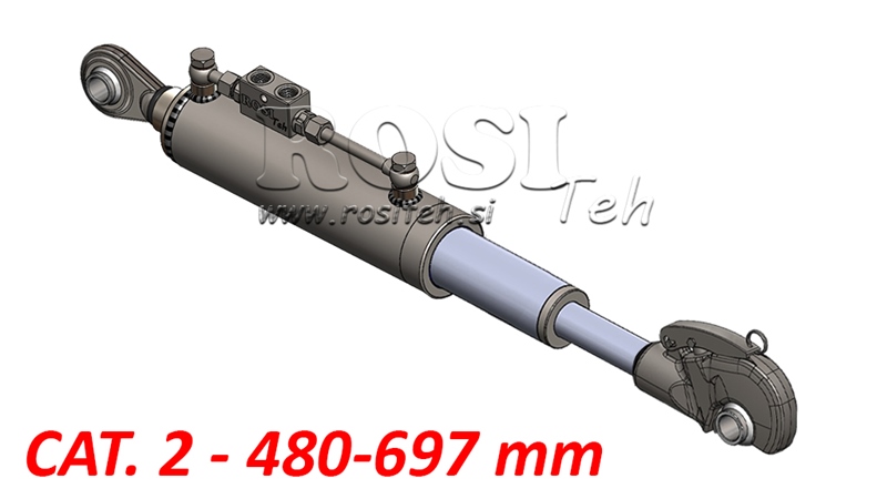 TELESKOPSKA HIDRAVLIČNA POTEZNICA AVTOMATSKA - 2 KAT. 480-697mm (45-95HP)(25,4)