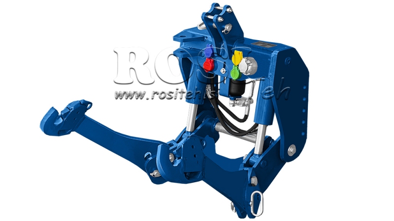 KIT IDRAULICO FRONTALE UNIVERSALE 2KAT PER TRACTOR 1500KG - BLU (RAL 5017)