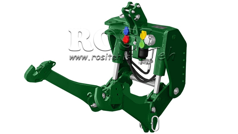 KIT UNIVERSEL HYDRAULIQUE FRONTAL ( AVANT) 2 EME CATEGORIE POUR TRACTEUR 1500KG - VERT (RAL 6001)