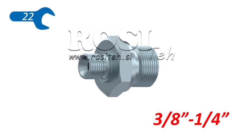 RÉDUCTEUR HYDRAULIQUE BSP 3/8-1/4