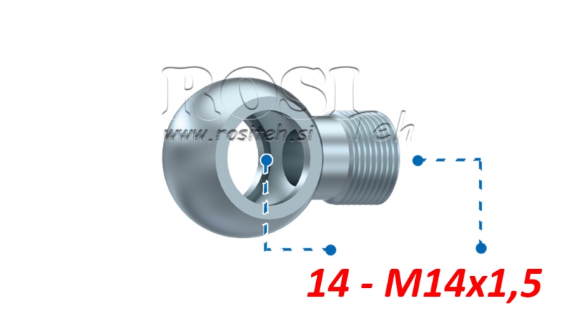 HIDRAVLIČNI PRIKLJUČEK OČESNI M14x1,5-14