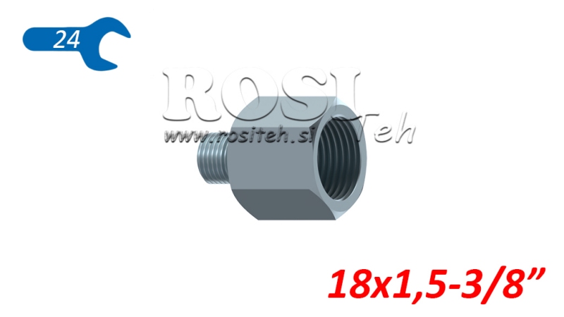 HYDRAULICKÝ ADAPTÉR SAMEC–SAMICA 18x1,5-3/8