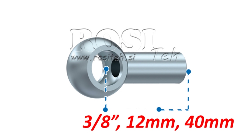 TUBE BANJO HYDRAULIQUE 3/8 40mm