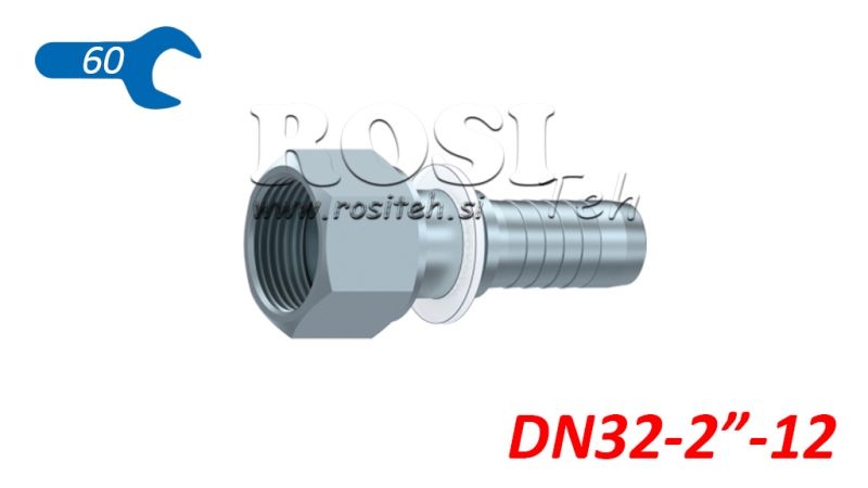 HYDRAULIC FITTING DKORFS FEMALE DN32-2