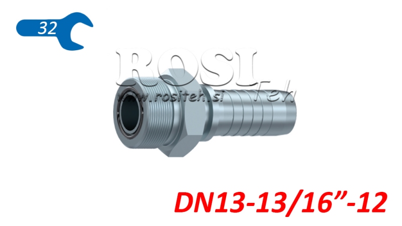 RACCORD HYDRAULIQUE AGORFS MALE DN13-13/16-12