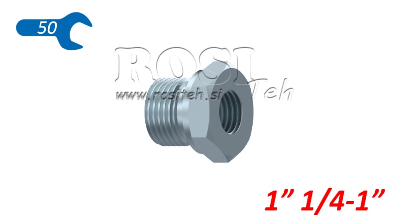 ADAPTATEUR HYDRAULIQUE MALE-FEMELLE 1 1/4-1