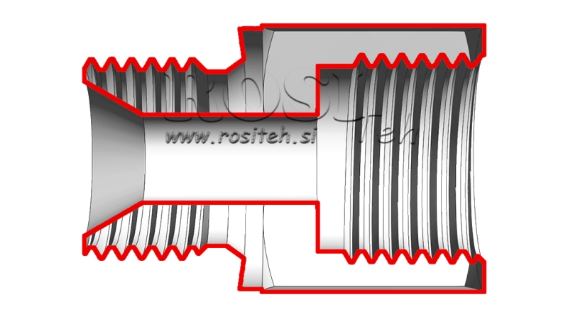 HYDRAULICKÝ ADAPTÉR SAMEC–SAMICA 18x1,5-3/8