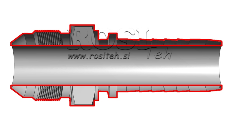 HYDRAULICKÁ PRÍPOJKA AGJ JIC74° SAMEC DN6-9/16”-18