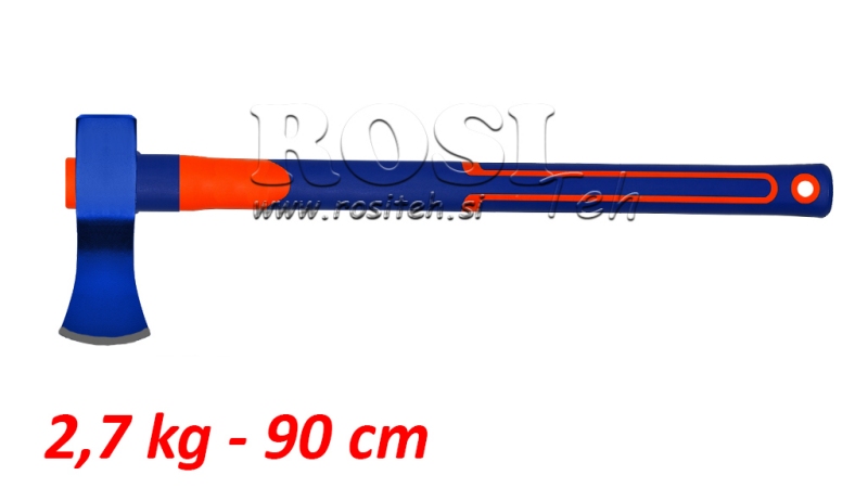 HOUTKLOOFBIJL MET CARBON HANDVAT - A621 2,7 kg - 90 cm