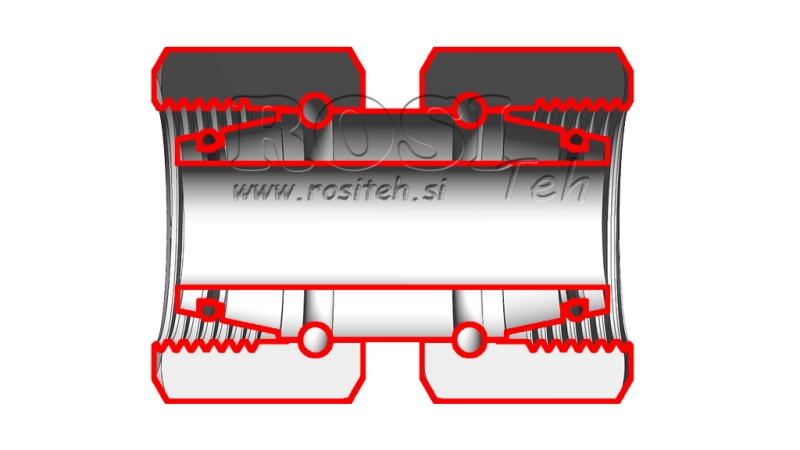 HIDRAVLIČNI DVOVIJAČNIK DVOJNA VRTLJIVA MATICA (16S) M24x1,5
