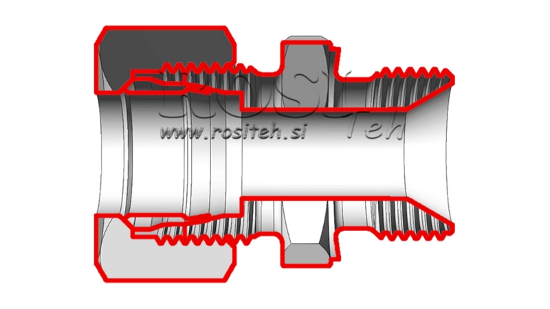 VÉRIN HYDRAULIQUE À DOUBLE ACTION AVEC ÉCROU AL8-BSP3/8