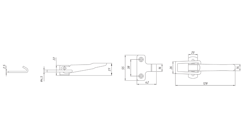 FERMETURE DU PANNEAU LATÉRAL DE REMORQUE, TYPE NAPA XL