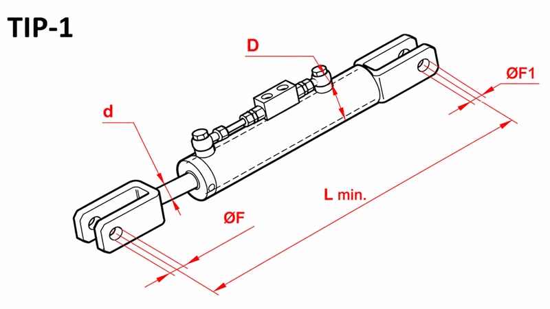 HIDRAULIČNA DIZAJUČA POTEZNICA - CASE-IH 80/40min.610 tip (1) fi 19/16