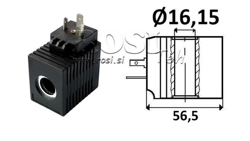 ELEKTROMAGNETICKÁ CIEVKA 24V DC - CB12 - fi 16.15mm-52mm 16W