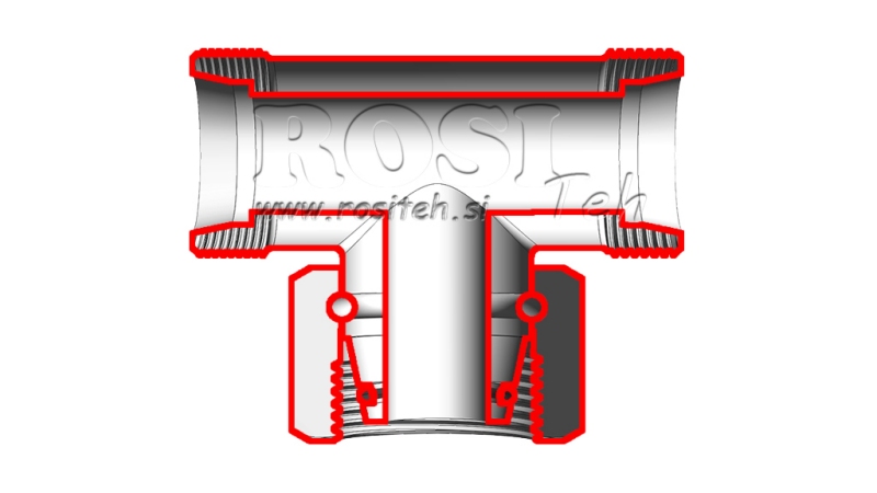 HIDRAVLIČNI T KOM S-6 Z VRTLJIVO MATICO CENTRALNO M14x1,5
