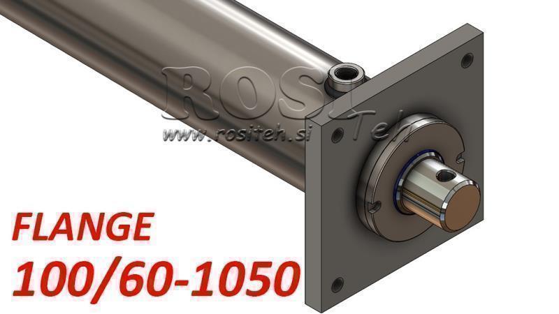 cylindre hydraulique avec plaque de montage 100/60-1050