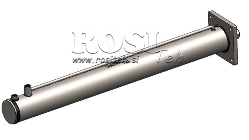 HYDRAULISK SYLINDER FOR VEDKLØYVER MED MONTERINGSPLATE100/60-1050 - ØVRE TILKOBLING
